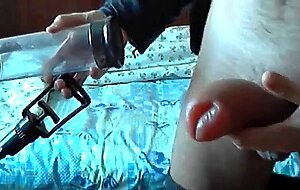 Vacuum Pumping My Big Cock