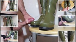 Cum on my High Heel Wellies