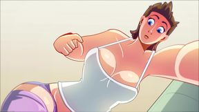 Transforming Mark in to Hot Big Titty Futanari Bombshell