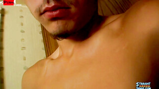 Handsome Teen Tries On Hot Stroking In The Kitchen Counter
