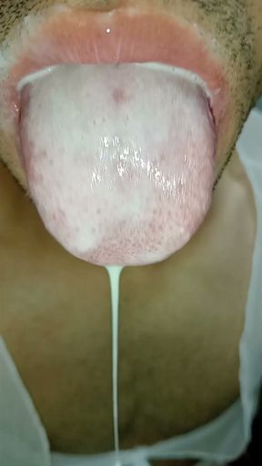 Cum in my mouth, play with your cum, and swallow it, sexy, femboy, trans, gay naughty, tongue, sloopy, six pack&hellip;   Clip 2