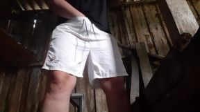 Village Masturbates in a Barn with Her Clothes on so No One Catches Her