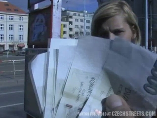 CZECH STREETS - Ilona accepts money for outdoor sex