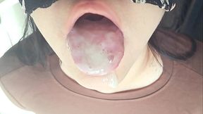 Vietnamese beauty gives deepthroat blowjob and squirting orgasm