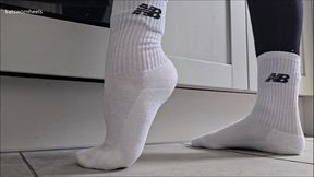 Arches and Tip Toes Wearing my Sexy Sweaty Gym Socks