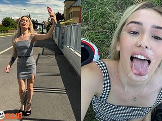 PickUpClub - Sexy Blond Insta Babe Rika Goes on Outdoor Scooter Adventure