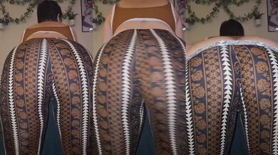 Clothed Flare Jeans Twerking Big Ass Latina College Slut Tease