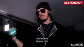 LETSDOEIT Lusty Teen Babes Drilled In The Van Edition