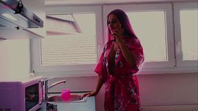 Wet blowjob for my neighbor who helped me