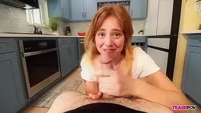 Lucy Foxx cleans your pipe- TeasePOV