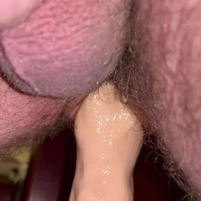 Fisting fun with lots of lube and moaning as it goes all the way in, stretching me out so good making me fuck it hard