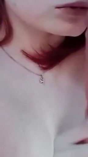 Homemade Striptease with Undressing and Masturbation of a Tight Pink Pussy