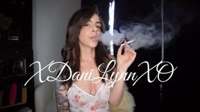 Smoking Last Cigarette of Pack