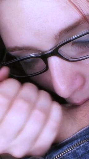 Darla Polana : Redhead secretary big cock blowjob