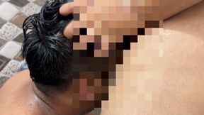 Bathroom hard sex 2