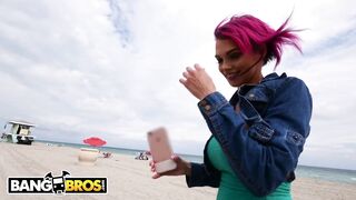 BANGBROS - Big Tit Tattoo Babe With Pink Hair, Anna Bell Peaks, Fucked By Her Fan