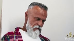 Trans Slut Gags on Daddy Cock While Ass Destroyed by BBC Beast