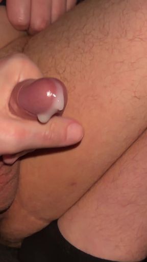 Jerk off a friend while watching the movie the uncut cock until he cums   Clip 1