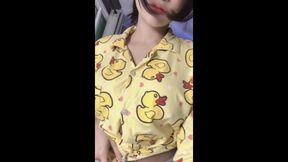 Watching a sultry solo goddess tease herself live