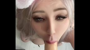 Busty MOM Bunny Girl loves large cock and rough sex