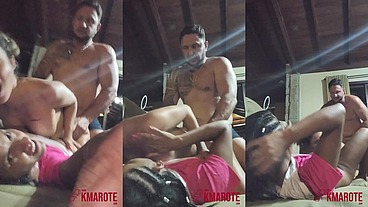 Hot orgy between Kelcasada, Gabiconkey and brunoabate with a lot of fuck and pussy sucking!