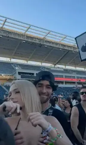 Such a slut letting thousands of people see my tits in the crowd , I love the attention