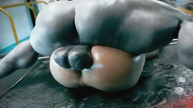 Fudendo fundo e bem gostoso com peito grande e bunda enorme de cartoon anime com mulher com penis ganhando anal de big dick hardcore HD