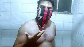 Shower Sextape with a Big Dick Latin Stud