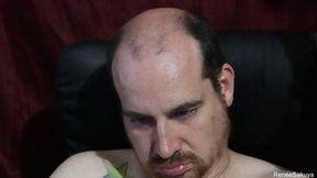 Shaving his head and trimming up his facial hair, 720p