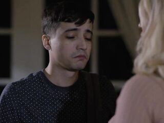 Sweet golden-haired woman had sex with her son in law the other day and enjoying it