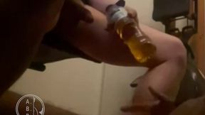 punished boy sent under the desk and pissed on by stepdad