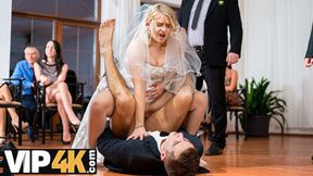 Fiancee Kristy Waterfall cheats on her wedding day with hot cowgirl and blowjob