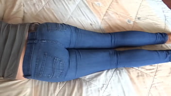 Compilation, 58 year old mature shows off her big ass with jeans on and jean bottoms