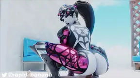 Widowmaker reverse-cowgirl softfuck