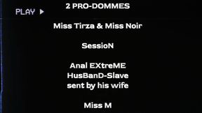 2 PRO DOMMES with a sent SlaveHusband from Denmark sent By His owner Miss M for anal experience in Holland