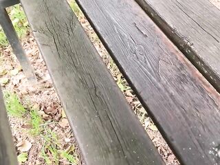 This wicked beauty was running but that babe stops to bang my penis