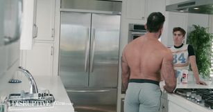 New Stepdad Proves to Rude Stepson He Can Fit In with Kinky Ass Play & Fuck - DisruptiveFilms