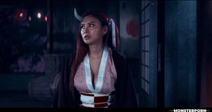 Demon Slayer Kimetsu no Yaiba Parody - Rae Lil Black Nezuko Cosplay Monster Porn
