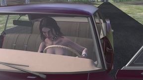 1967 Chevrolet Impala Cranking Template - Rhain Topless in Stiletto Pumps 1080p