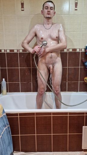 After a hard day at work is showering so refreshing