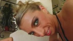 ”Four guys double penetrate two big breasted blondes”