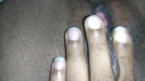 Dripping Wet Pussy With Big Clit Jerking Orgasm Ebony Masturbation
