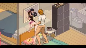 Ntraholic - Sex with the Neighbor’s Wife - Hentai Game