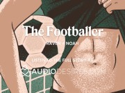 Fucked hard by an athlete in the locker room | Journalist takes arrogant football star | Sexy interv
