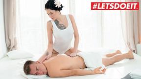 ”LETSDOEIT - Brunette Massage Babe Gets Screwed Hard By Her Client”