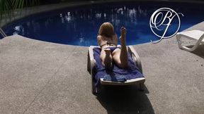 Spying My Sexy Milf Neighbor By The Pool, Fetish
