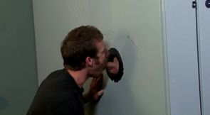 Sexy boys try the glory hole in fantastic nude perversions