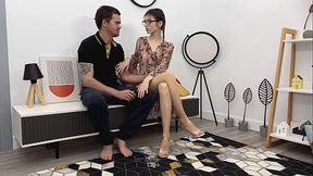 Tomas Gets To Fuck New Nerdy Teen In Pantyhose And Creampies Her Pussy