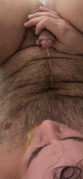 Disgusting Whore Piss in own mouth