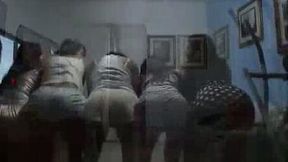 Hot amateur real college girls filming their pajama party